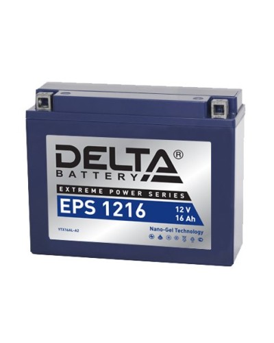 Delta EPS 1216. Аккумулятор герметичный свинцово-кислотный стартерный. Delta в Ярославле