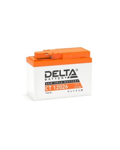 Delta CT 12026. Аккумулятор герметичный свинцово-кислотный стартерный. Delta в Ярославле