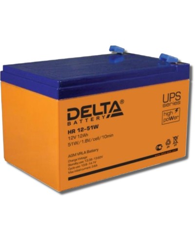 Delta HR 12-51 W. Аккумулятор герметичный свинцово-кислотный. Delta в Ярославле