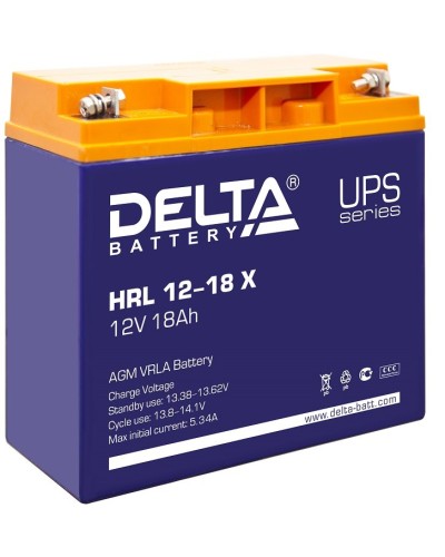 Delta HRL 12-18 X. Аккумулятор герметичный свинцово-кислотный. Delta в Ярославле