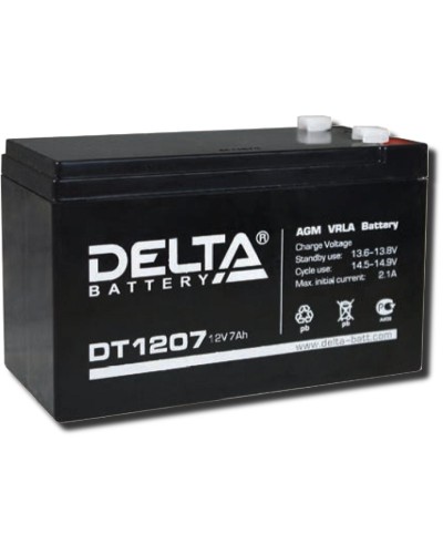 Delta DT 1207. Аккумулятор герметичный свинцово-кислотный. Delta в Ярославле