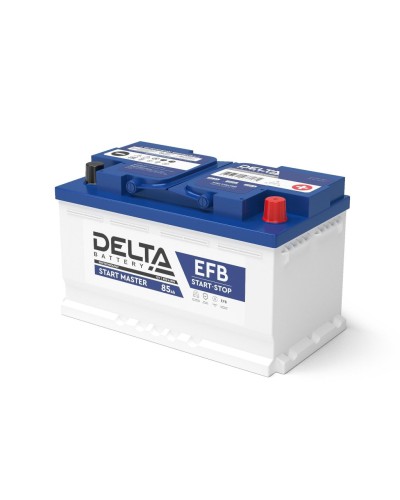 Delta START MASTER EFB 1285 (85 Ah). Аккумулятор автомобильный герметичный свинцово-кислотный. Delta в Ярославле