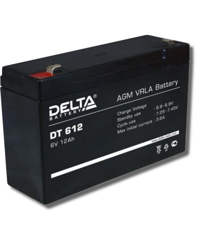 Delta DT 612. Аккумулятор герметичный свинцово-кислотный. Delta в Ярославле