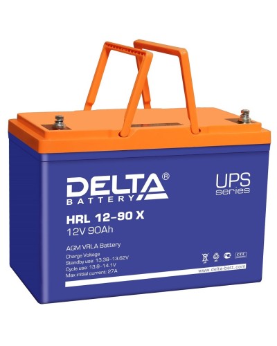 Delta HRL 12-90 X. Аккумулятор герметичный свинцово-кислотный. Delta в Ярославле