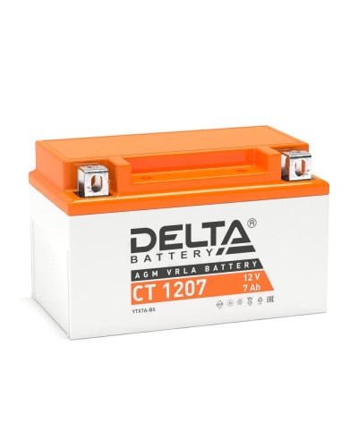 Delta CT 1207. Аккумулятор герметичный свинцово-кислотный стартерный. Delta в Ярославле