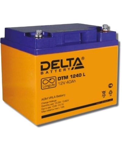 Delta DTM 1240 L. Аккумулятор герметичный свинцово-кислотный. Delta в Ярославле