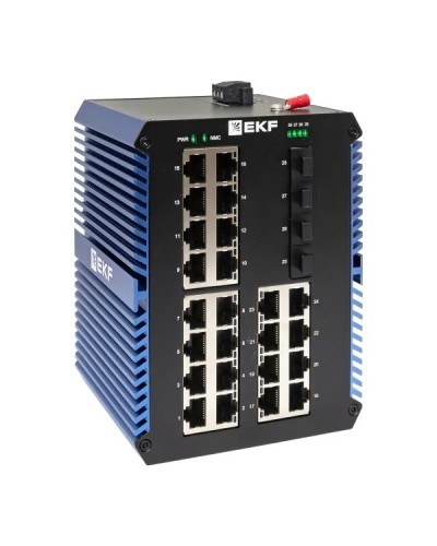 TSX-U-4GX/SFP-24GTP. Промышленный неуправляемый коммутатор. EKF в Ярославле