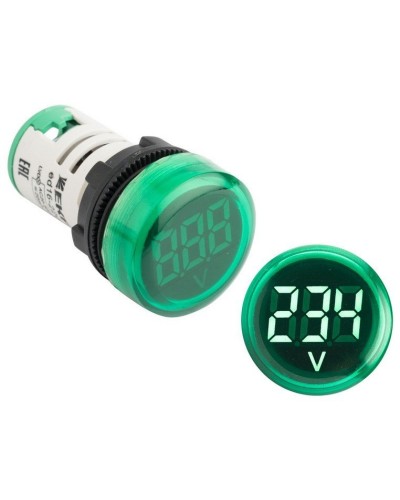 ED16-22VD (ed16-22vd-g). Индикатор значения напряжения зеленый. EKF в Ярославле