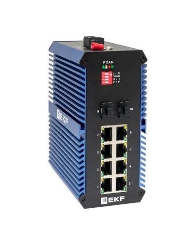 TSX-U-2GX/SFP-8GTP. Промышленный неуправляемый коммутатор. EKF в Ярославле