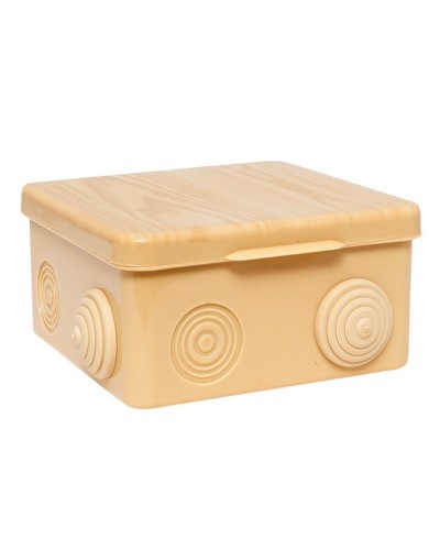 КМР-030-014 с крышкой (100х100х55) светлое дерево IP54 (plc-kmr-030-014-s). Коробка распределительная. EKF в Ярославле