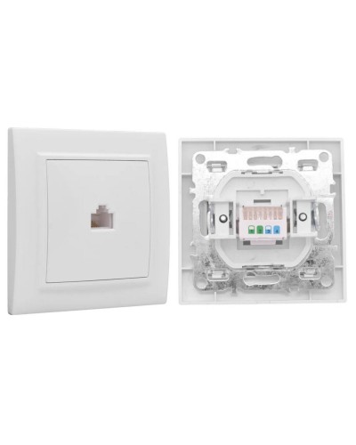 Минск Розетка RJ-45 1-местная СП (ERK01-035-10). Розетка RJ-45 1-местная СП. EKF в Ярославле
