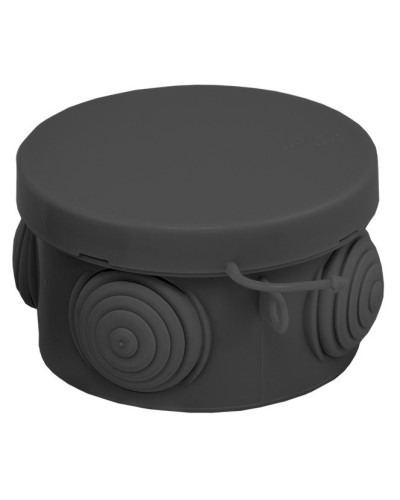 КМР-040-038 с крышкой (65х40) чёрная IP54 (plc-kmr-040-038-b). Коробка распределительная. EKF в Ярославле
