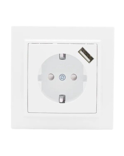 Минск Розетка 1-местная СП с/з 16А (ERR16-028-100-USB). Розетка 1-местная СП с/з 16А. EKF в Ярославле