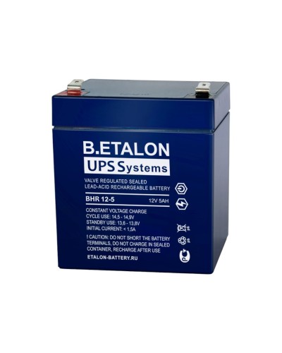 B.ETALON BHR 12-5. Аккумулятор герметичный свинцово-кислотный. ETALON в Ярославле