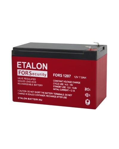 ETALON FORS 1207. Аккумулятор герметичный свинцово-кислотный. ETALON в Ярославле