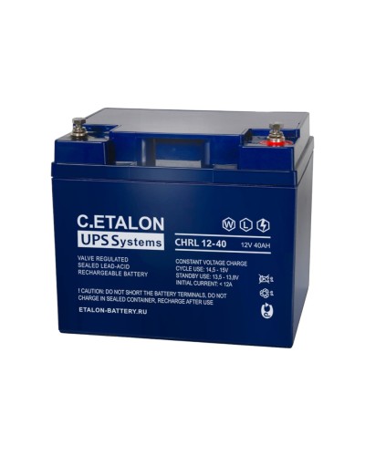 C.ETALON CHRL 12-40. Аккумулятор герметичный свинцово-кислотный. ETALON в Ярославле