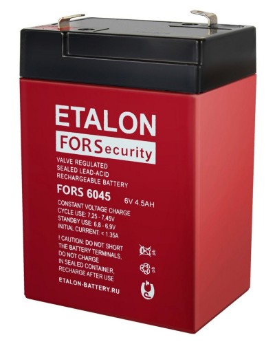 ETALON FORS 6045. Аккумулятор герметичный свинцово-кислотный. ETALON в Ярославле