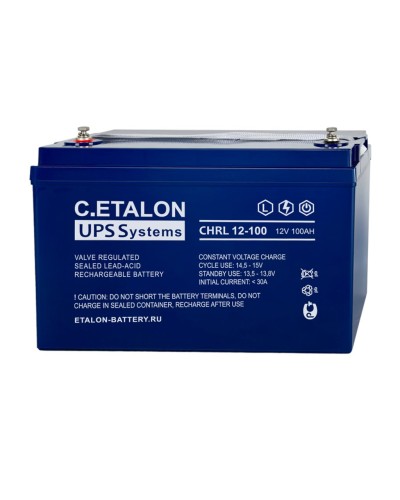 C.ETALON CHRL 12-100. Аккумулятор герметичный свинцово-кислотный. ETALON в Ярославле