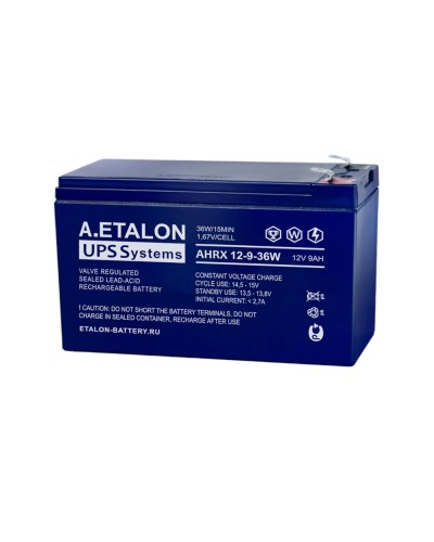 A.ETALON AHRX 12-9-36W. Аккумулятор герметичный свинцово-кислотный. ETALON в Ярославле
