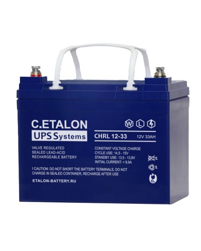 C.ETALON CHRL 12-33. Аккумулятор герметичный свинцово-кислотный. ETALON в Ярославле