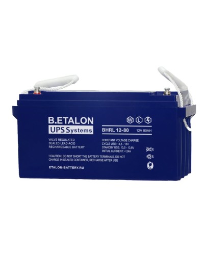 B.ETALON BHRL 12-80. Аккумулятор герметичный свинцово-кислотный. ETALON в Ярославле