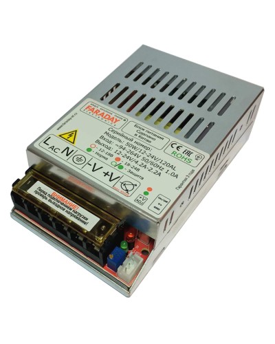 50W/12-24V/120AL. Импульсный блок питания. FARADAY в Ярославле