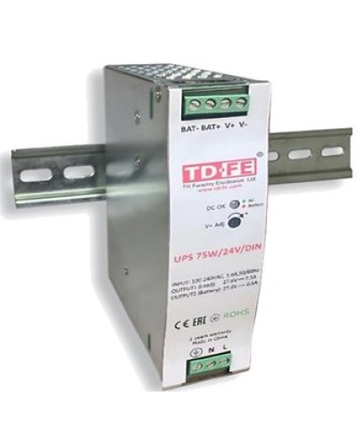 UPS 75W/24V/DIN. Блок бесперебойного питания. FARADAY в Ярославле