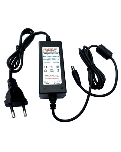 24W/12V/2A. Импульсный блок питания в пластиковом корпусе. FARADAY в Ярославле