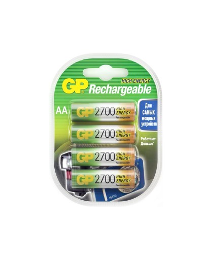 GP 270AAHC AA (GP 270AAHC-2DECRC4), упак. 4 шт.. Перезаряжаемые аккумуляторы. GP Batteries в Ярославле