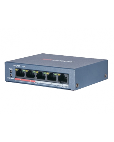 DS-3E0105P-E/M(B). Коммутатор с питанием POE. Hikvision в Ярославле