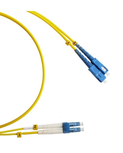 FC-D2-9-LC/UR-SC/UR-H-3M-LSZH-YL. Патч-корд волоконно-оптический LC/UPC-SC/UPC. Hyperline в Ярославле