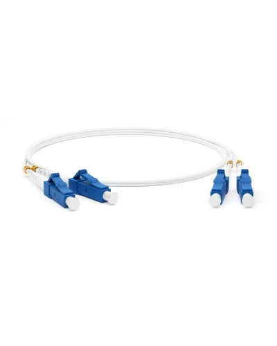 FC-D2-9A1-LC/UR-LC/UR-H-3M-LSZH-WH. Патч-корд волоконно-оптический одномодовый. Hyperline в Ярославле