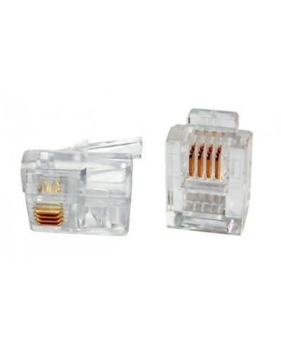 PLUG-6P4C-P-C2-100 (100 шт). Разъем RJ-12. Hyperline в Ярославле