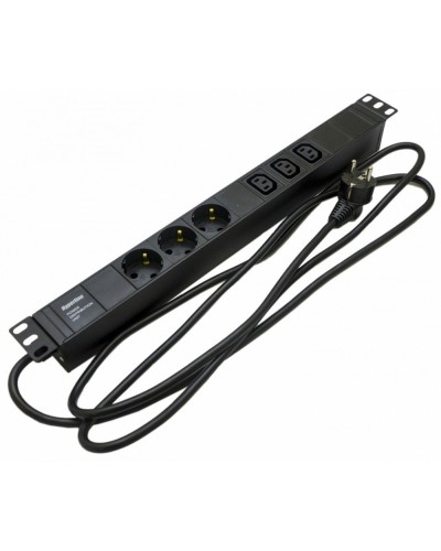SHE19-3SH-3IEC-2.5EU. Блок розеток 19. Hyperline в Ярославле