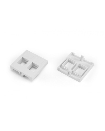 SIP2-2N-M45-45. Вставка 45x45 (аналог Mosaic) для 2х модулей формата Keystone Jack. Hyperline в Ярославле