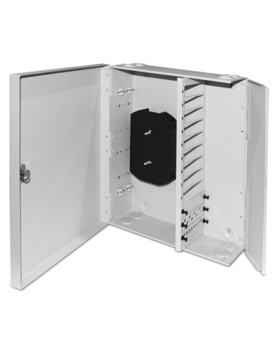 FO-WBX-12xSLT-W140H42-96UN-GY. Кросс оптический настенный. Hyperline в Ярославле