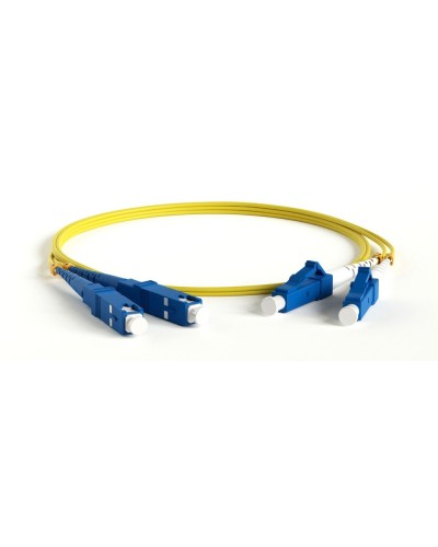 FC-D2-9-LC/UR-SC/UR-H-1M-LSZH-YL. Патч-корд волоконно-оптический LC/UPC-SC/UPC. Hyperline в Ярославле