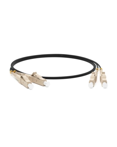 FC-D2-50-LC/PR-LC/PR-H-1M-LSZH-BK. Патч-корд волоконно-оптический многомодовый. Hyperline в Ярославле