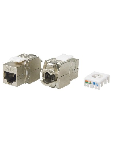 KJ8-8P8C-C6-180-TLS-SH-F-WH. Вставка Keystone Jack RJ-45. Hyperline в Ярославле