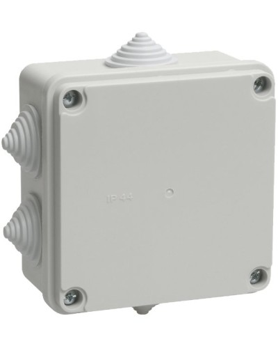 Коробка распаячная КМ41234 100х100х50 открытой проводки IP55 6 гермовводов серая (UKO11-100-100-050-K41-55). Коробка распаячная безгалогенная (HF). IEK в Ярославле