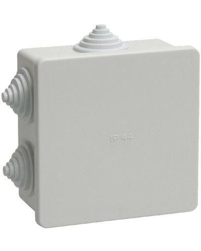 Коробка распаячная КМ41235 85х85х40 открытой проводки IP44 6 гермовводов серая (UKO11-085-085-040-K41-44). Коробка распаячная безгалогенная (HF). IEK в Ярославле