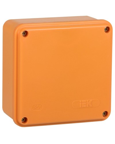 Коробка распаячная огнестойкая ПС 100х100х50 6P 4мм² IP44 гладкие стенки (UKF20-100-100-050-6-4-09). Коробка распаячная огнестойкая безгалогенная (HF). IEK в Ярославле