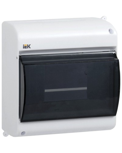 Корпус пластиковый КМПн 2/6 IP30 белый KREPTA 3 (MKP42-N-06-30-09). Щиток модульный с прозрачной дверцей, настенный. IEK в Ярославле