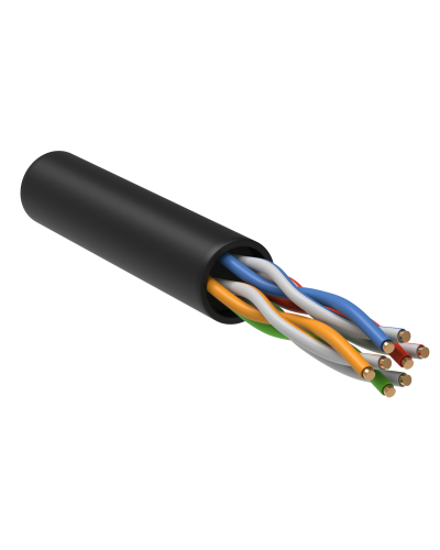 GENERICA U/UTP кат.5E 24AWG 4 пары LDPE черный (BC3-C5E04-139-305-R-G). Кабель «витая пара» (LAN) для структурированных систем связи. IEK в Ярославле