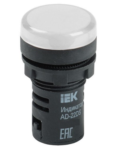Лампа AD22DS (LED) матрица D22 мм 230В белый (BLS10-ADDS-230-K01). Светосигнальный индикатор. IEK в Ярославле