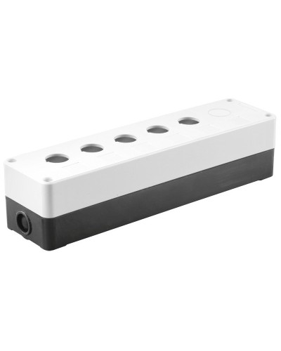 Корпус КП105(6) для кнопок 5(6) мест белый (BKP10-6-K01). Корпус для кнопочных постов. IEK в Ярославле