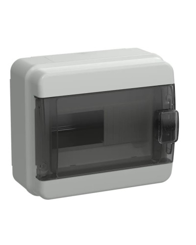 Корпус пластиковый КМПн-8 IP65 TEKFOR (TF5-KP72-N-08-65-K03-K02). Корпус модульный пластиковый черная прозрачная дверь. IEK в Ярославле