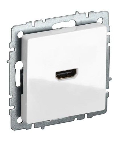 Розетка HDMI РHDMI-0-БрБ белая BRITE (BR-H10-K01). Розетка HDMI. IEK в Ярославле