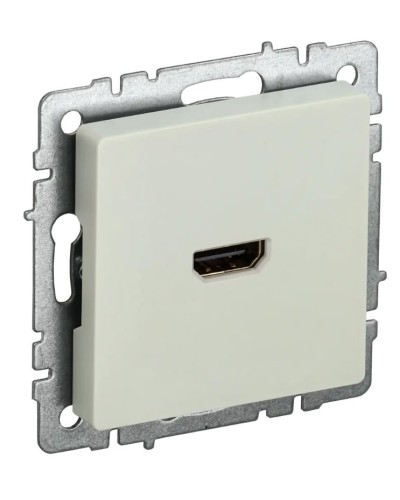 Розетка HDMI РHDMI-0-БрКр бежевый BRITE (BR-H10-K10). Розетка HDMI. IEK в Ярославле