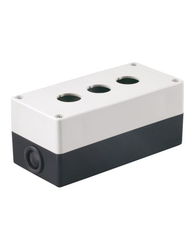 Корпус КП103 для кнопок 3 места белый (BKP10-3-K01). Корпус для кнопочных постов. IEK в Ярославле